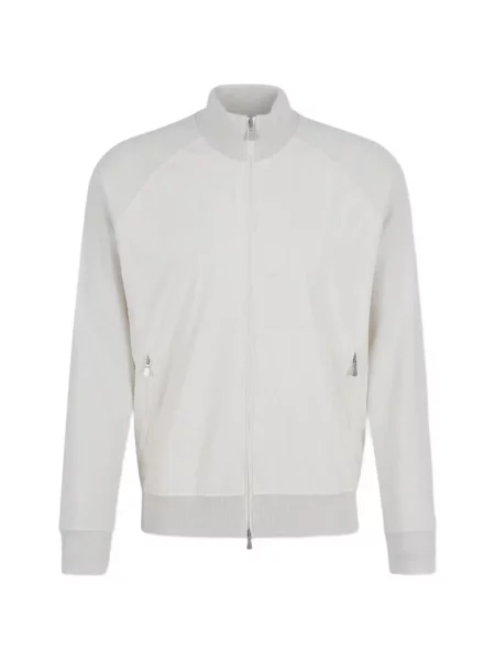 Majica s kapuljačom na patentni zatvarač Gran Sasso bijela