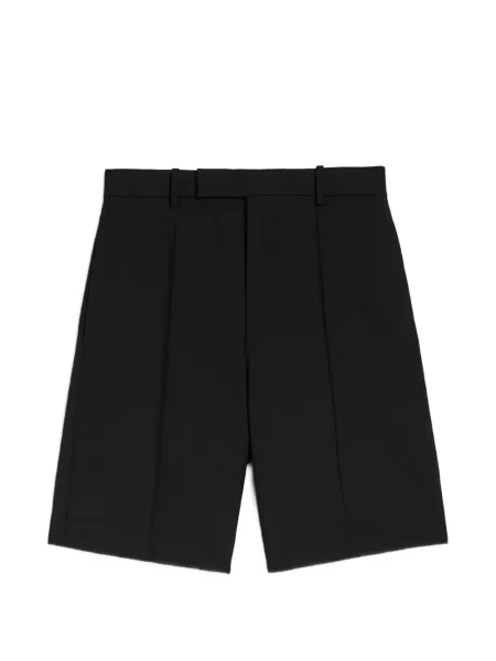 Pantaloni scurți Jil Sander din canvas negru