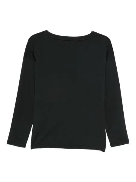 Tricou Ma'ry'ya cu decolteu rotund negru
