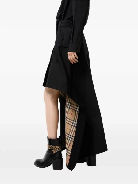 Fustă Burberry asimetrică negru