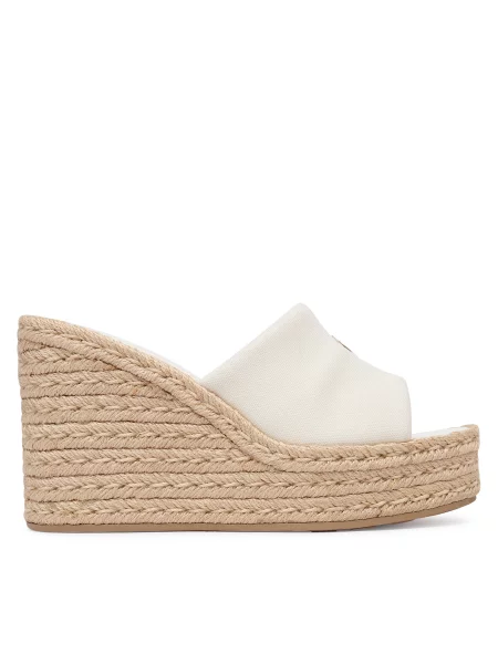 Espadrile Calvin Klein Wedge Espad 70 Canvas Mg Crem