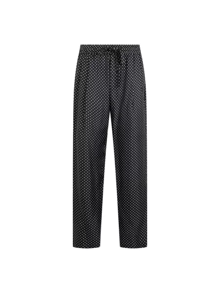 Spodnie Dolce And Gabbana w grochy czarne