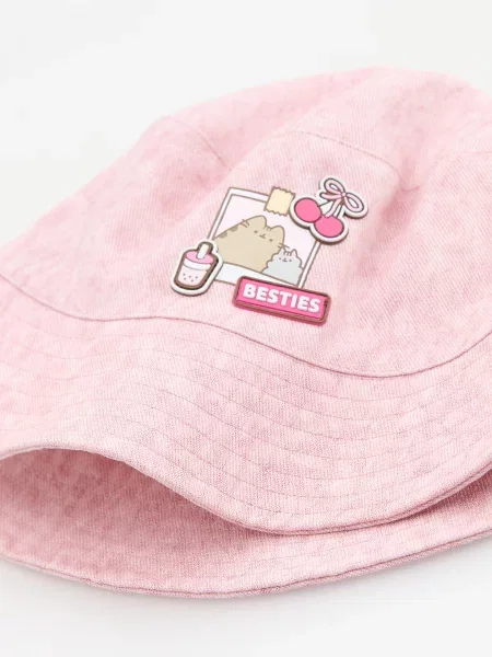 Reserved Джинсовий капелюх Pusheen рожевий