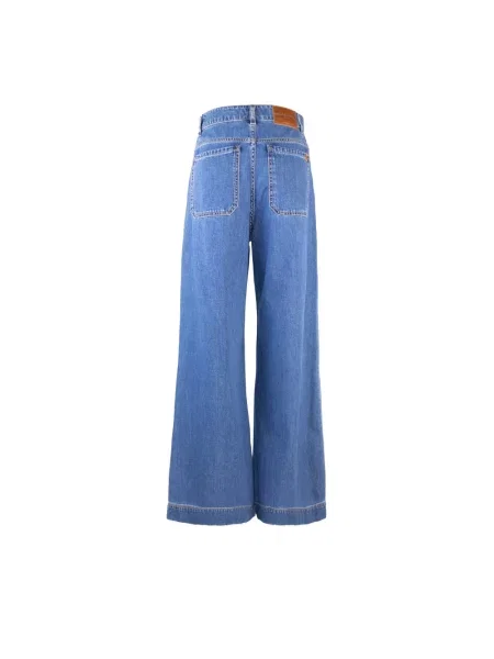 Jeansy Weekend Max Mara granatowe