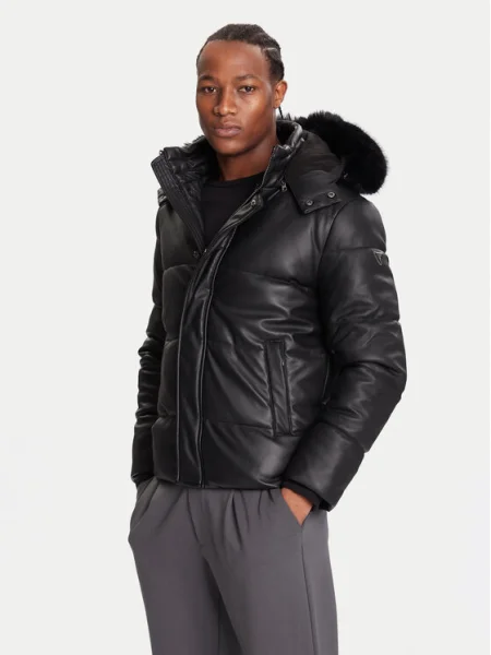 Guess Geacă de iarnă negru
