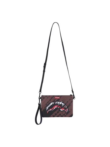 Torebka Sprayground w stylu grunge wełniana brązowa