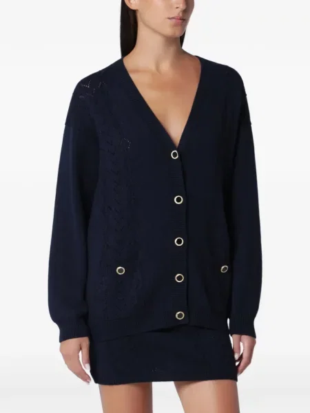 Cardigan Alessandra Rich tricotate albastru