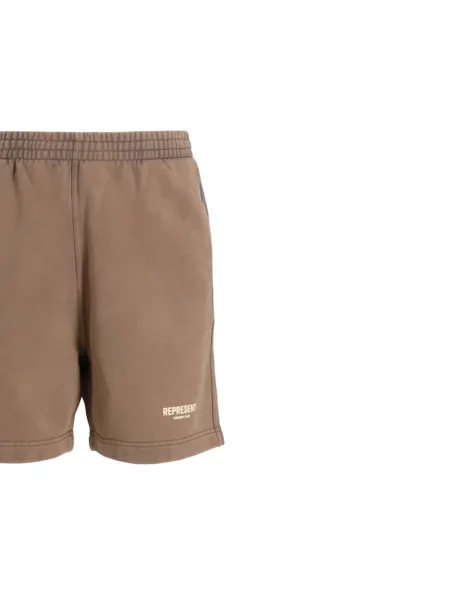 Pantaloni scurți Represent cu imagine maro