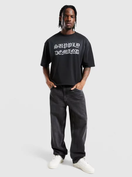 Supply&demand T-Shirt Glitter czarna