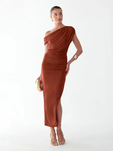 BWLDR Rochie de seară Veleda ruginiu maro