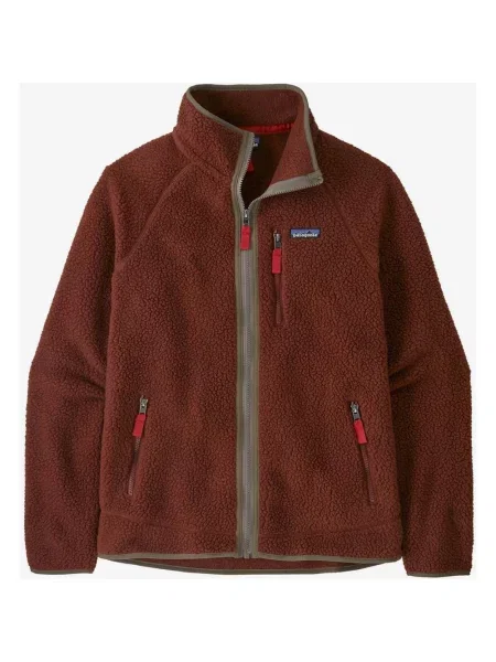 Polar Patagonia Retro Pile Full Zip brązowy XS szary