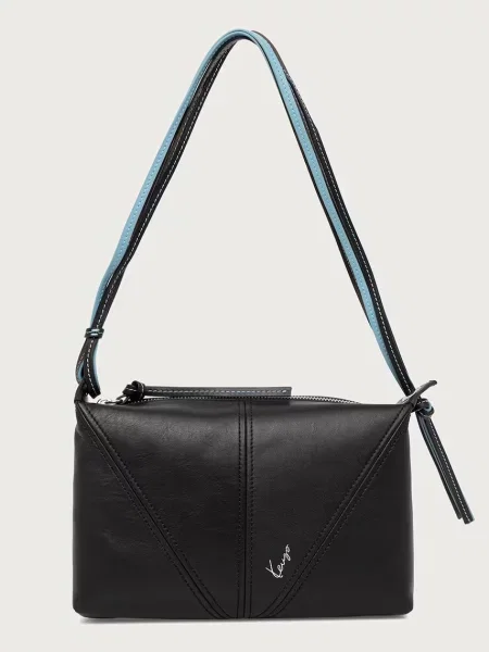 Kenzo geantă crossbody pentru femei din piele negru