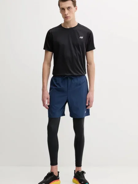 Kratka majica za vadbo New Balance črna