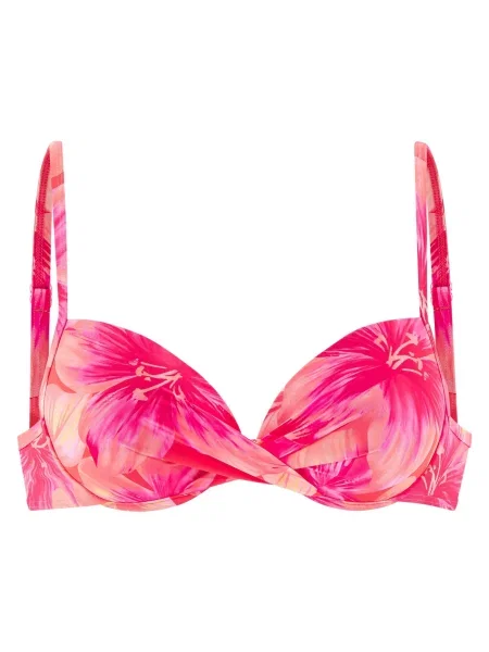 S.Oliver Sutien costum de baie portocaliu piersică / roz neon roșu