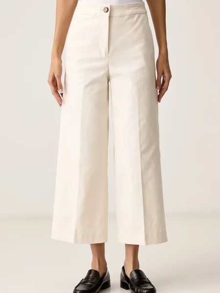 United Colors of Benetton pantaloni pentru femei cu bej