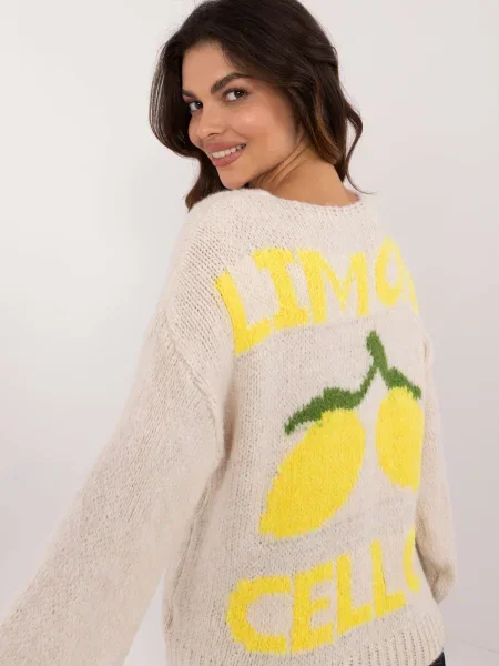 Pulover Fashionhunters bej