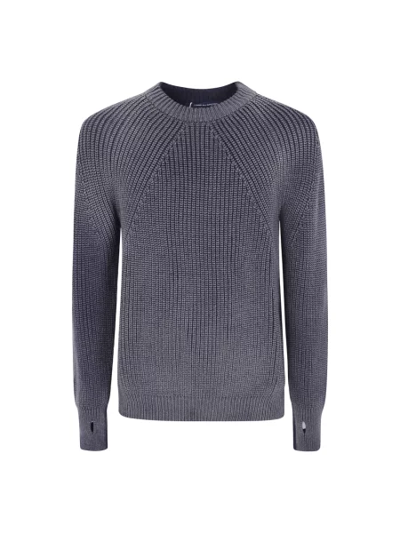 Sweter Comme Des Garcons wełniany niebieski