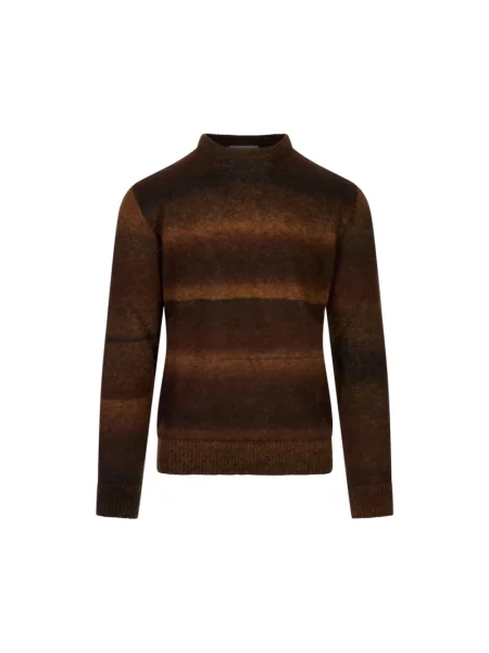 Sweter Corneliani wełniany brązowy
