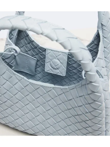 Geantă Bottega Veneta din piele albastru