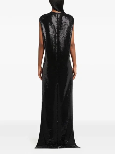 Rochie Courreges cu paiete de costum negru