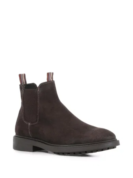 Botine chelsea Paul Smith din piele de căprioară maro
