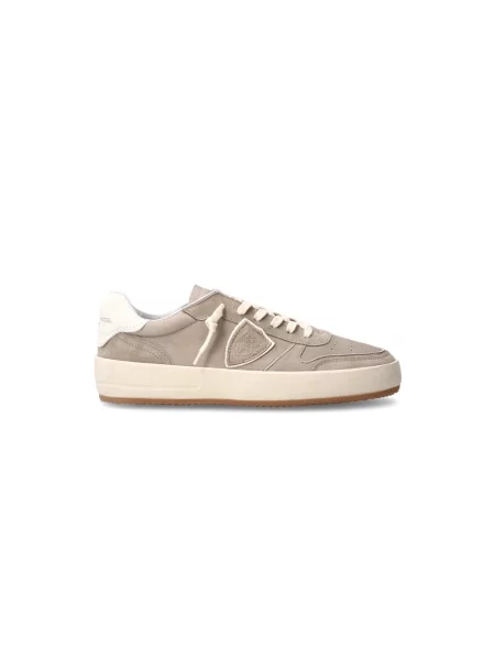Buty do tenisa Philippe Model skórzane do tenisa szare