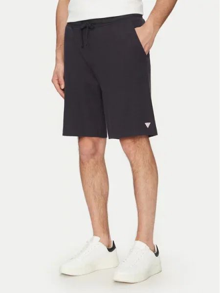 Guess Sportovní kraťasy Tmavomodrá