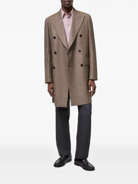 Palton Burberry de lână maro