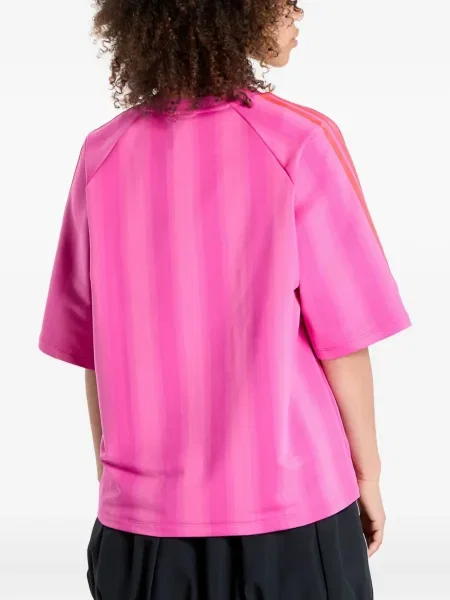 Бягане тениска Adidas с леопардов принт от джърси черно