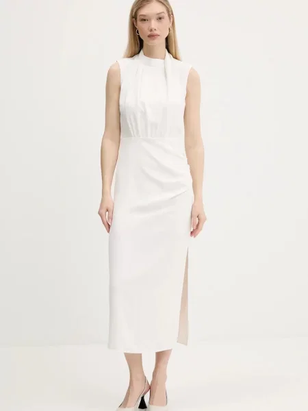 HUGO rochie maxi drept bej