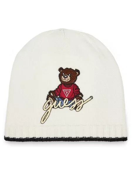 Σκούφος Guess λευκό