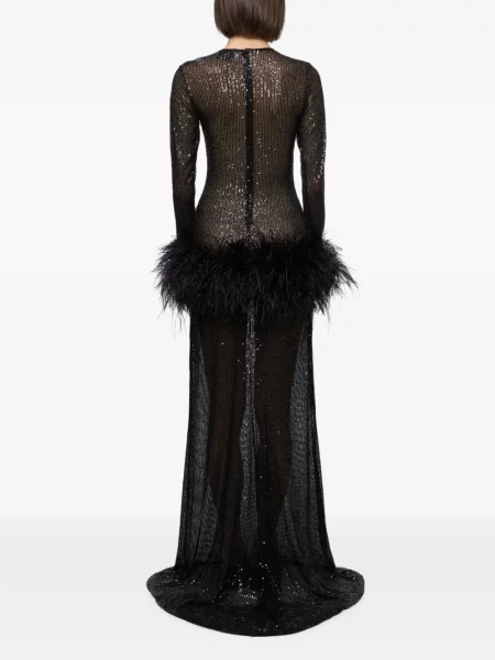 Rochie maxi Atu Body Couture cu paiete negru