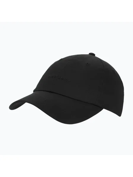 Női New Balance 6 Panel Linear Logo sapka fekete. Méret: OS fekete