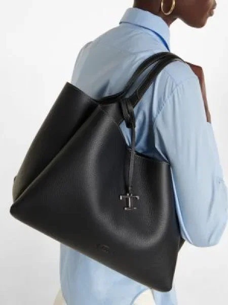Bőr bőr táska Tod's fekete