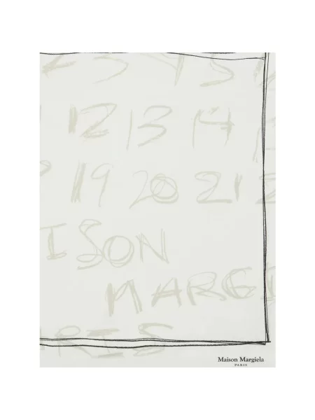 Chusta Maison Margiela z nadrukiem szara