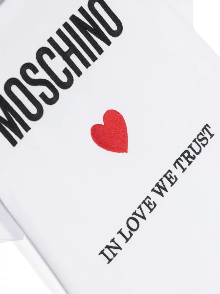 Koszulka dziecięca Moschino biała