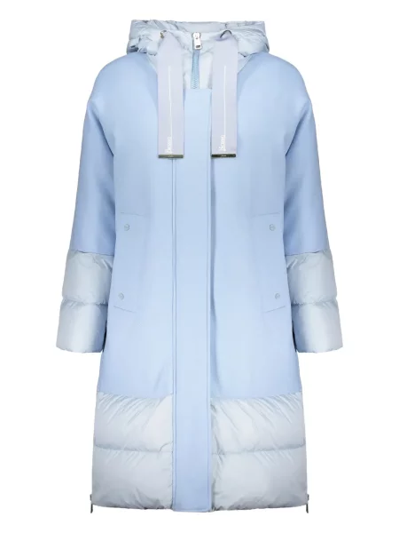 Geacă cu puf Herno cu glugă albastru