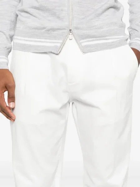 Pantaloni Eleventy alb