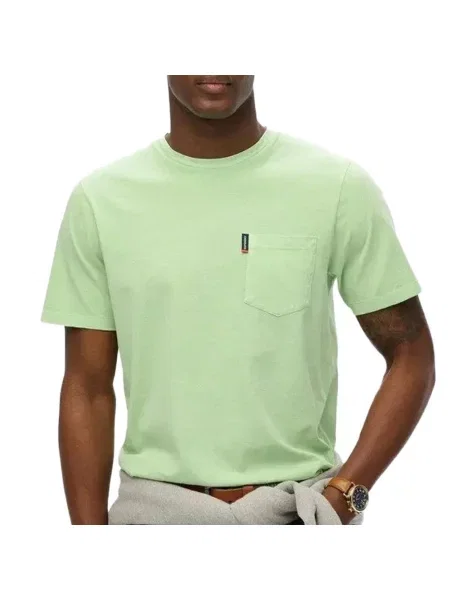 T-Shirt Superdry Classic Essential zielony