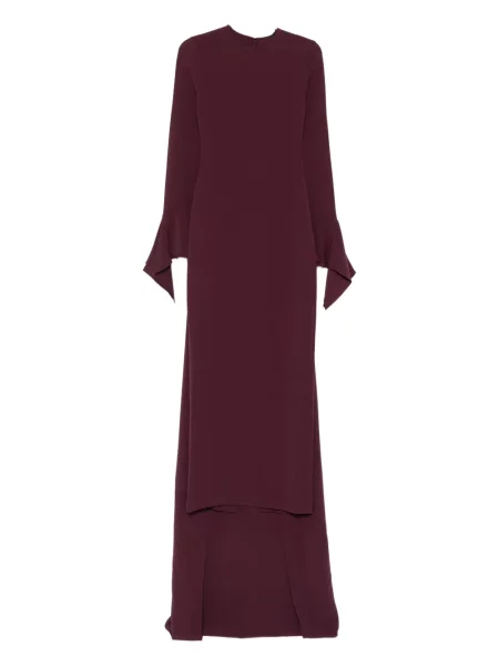 Maksi sukienka maxi Solace London dzwony garniturowa czerwona