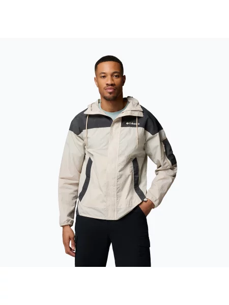Geacă softshell pentru bărbați Columbia Challenger II Windbreaker dark stone/shark