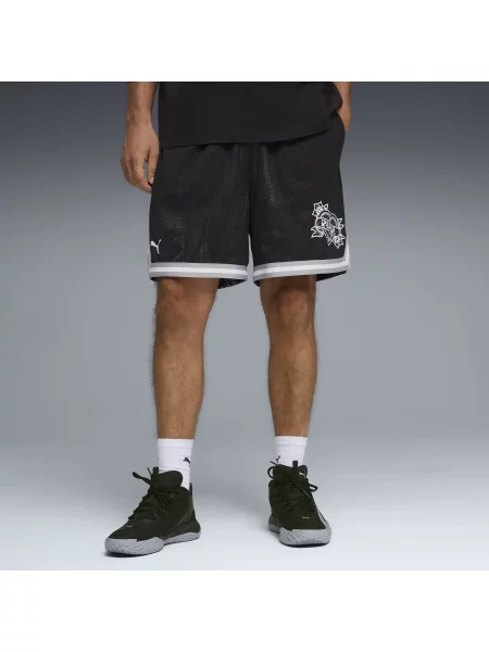 PUMA szorty Swish N Ink 7" dwustronne dzianinowe Akcesoria S czarny