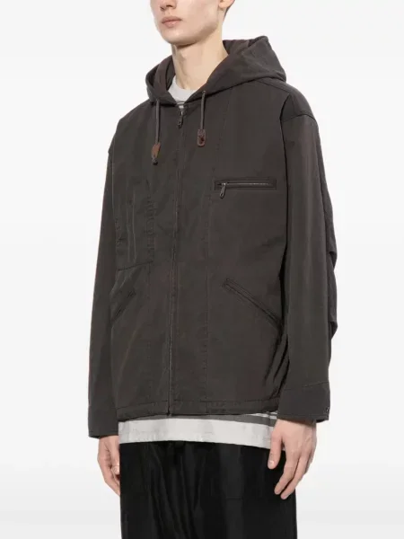 Geacă Comme Des Garçons Homme cu glugă maro