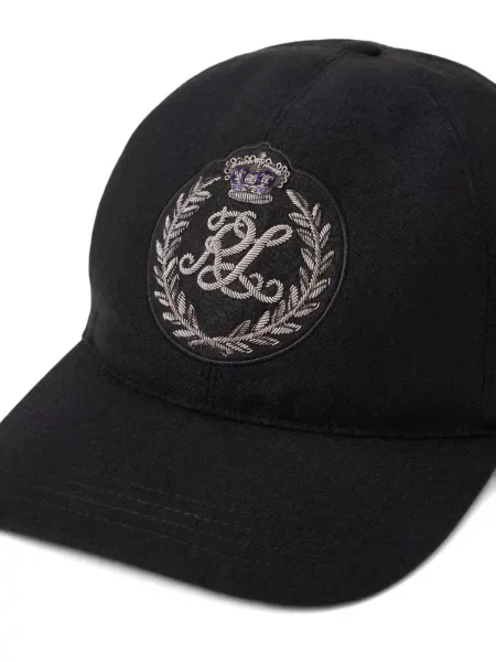 Șapcă Ralph Lauren Purple Label cu broderie negru