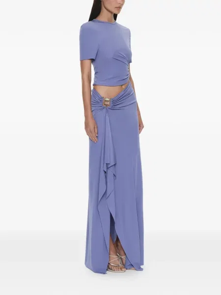 Tricou Christopher Esber cu volane violet