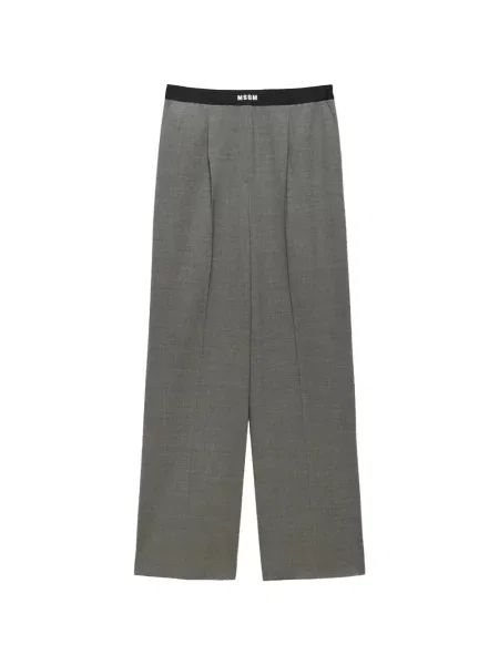Pantaloni Msgm cu autograf gri