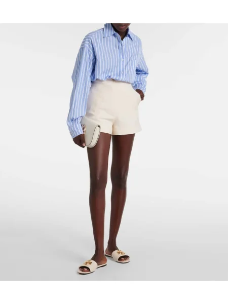 Кожени сандали Tory Burch бяло