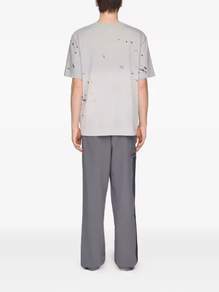 Lung tricou Adidas cu imagine gri