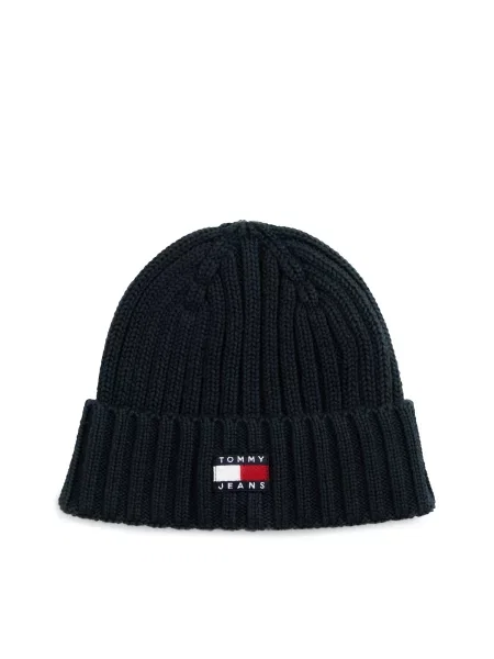 Tommy Jeans Căciulă HERITAGE bleumarin albastru