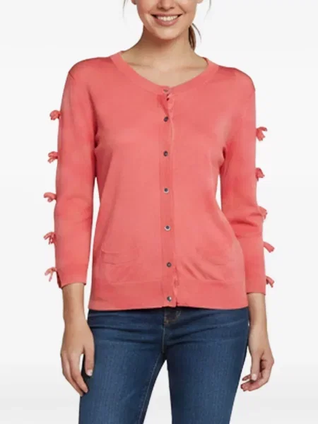Cardigan Elisabetta Franchi cu legături roz